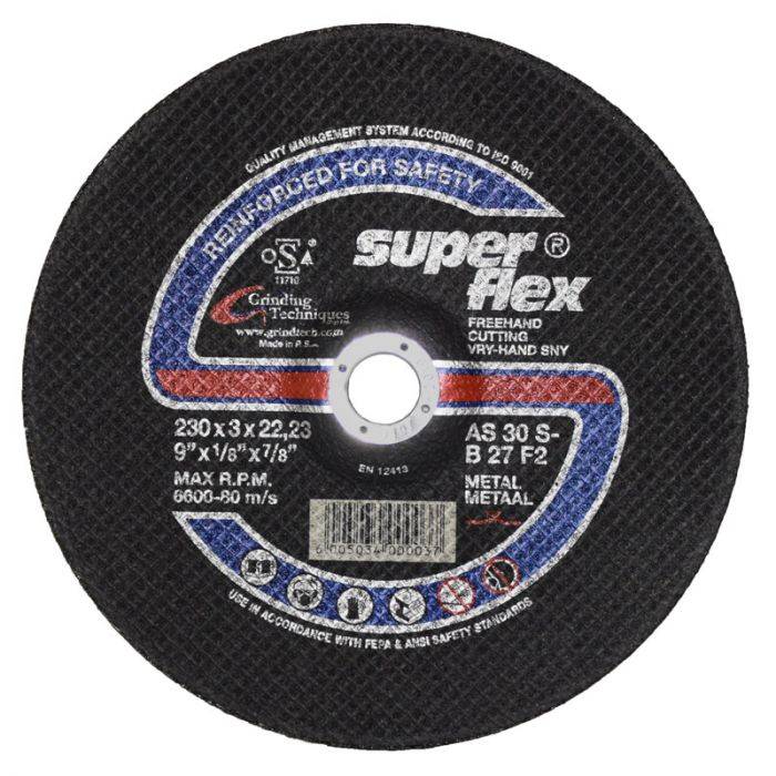 "Superflex - Cutting Disc Steel Dome 230X3X22 - 3 Pack"