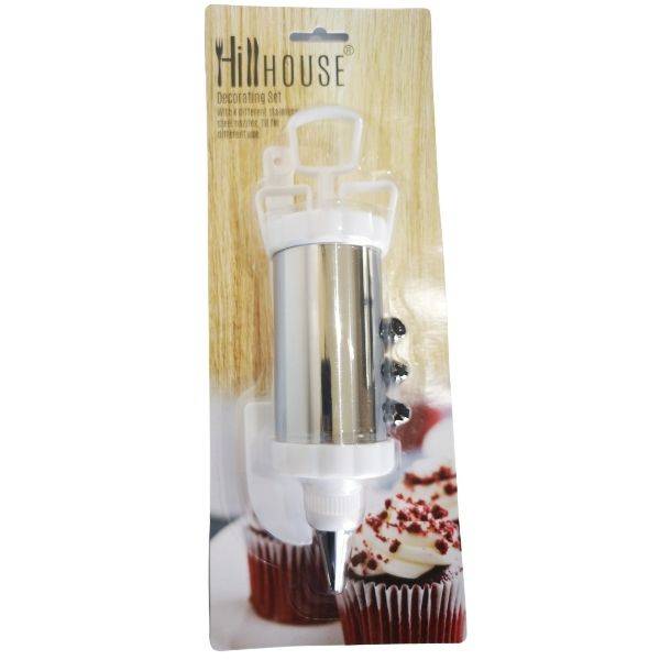 "Hillhouse - Icing Decorating Set - (Including 4 Nozzles) - 5 Pack"