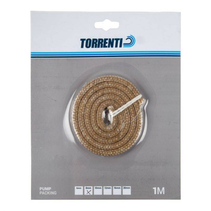 Torrenti - Packing Pump Teflon 8mm 1M - 2 Pack