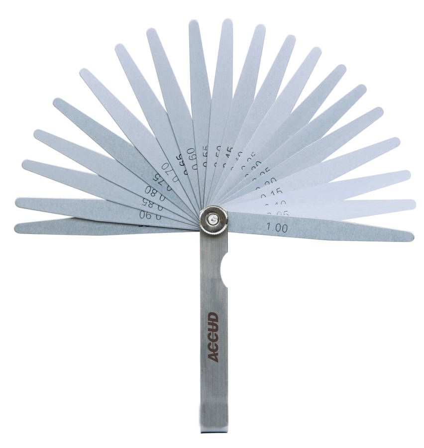 Accud - Feeler Gauge Length 100mm (0.05-1.00mm) 13 Piece