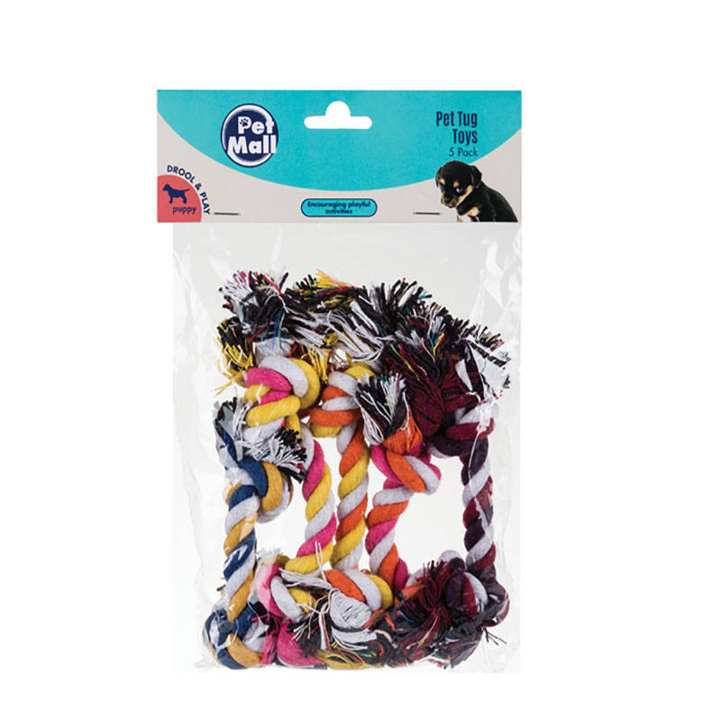 Pet Mall - Puppy Rope Toy - 5 Piece - Tug Chews