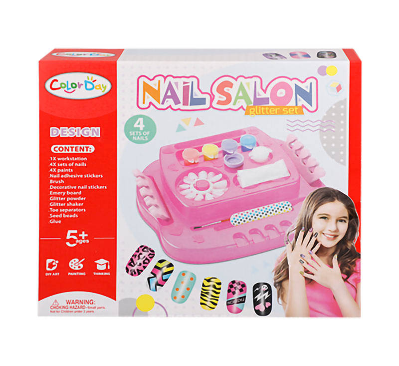 Nail Salon Play Set - Arts & Crafts - Glitter Set - 2 Pack