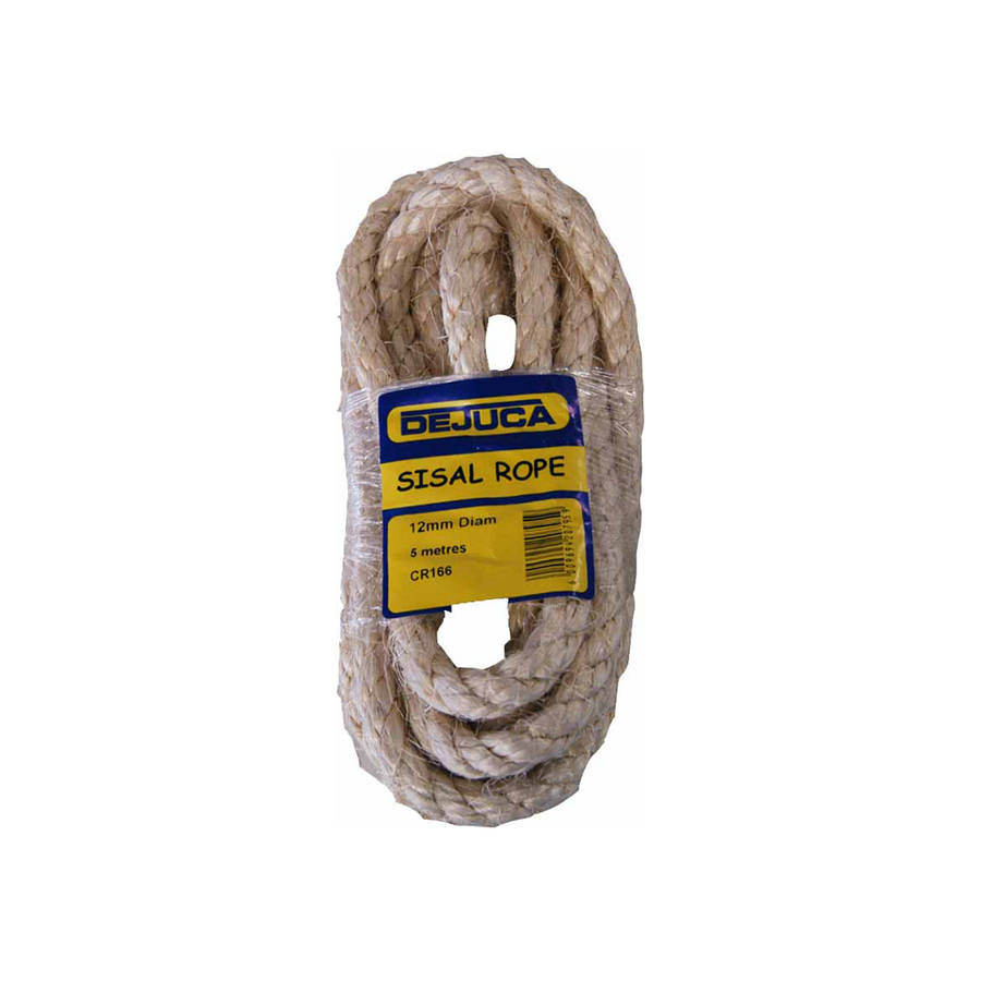 Dejuca - Sisal Rope - 12mm X 5m - (hank)