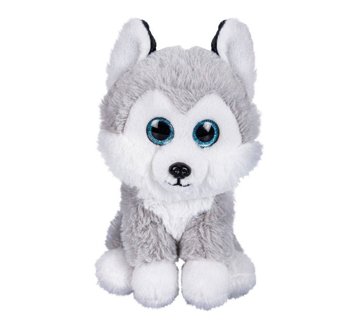 Husky - Dog Plush Toys - Stuffed - White & Grey - 23 cm - 2 Pack