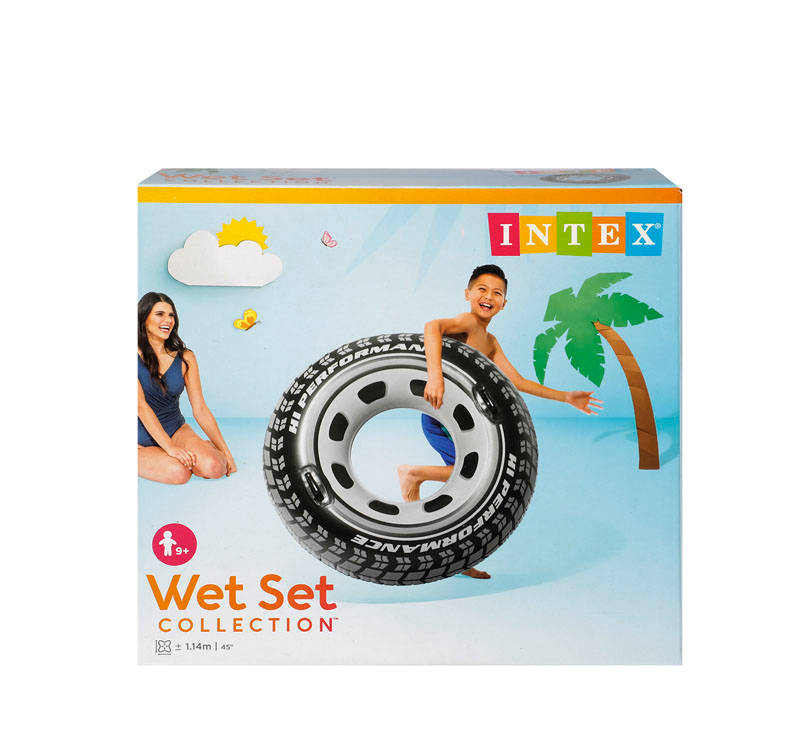 Tube - Pool Toy - Wheel Design - 1.4 m - Single - 2 Pack