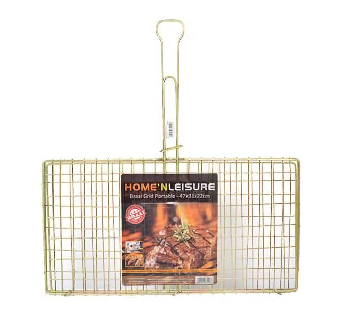 Braai Grid - Metal Fixed Handle - 41cm x 31cm