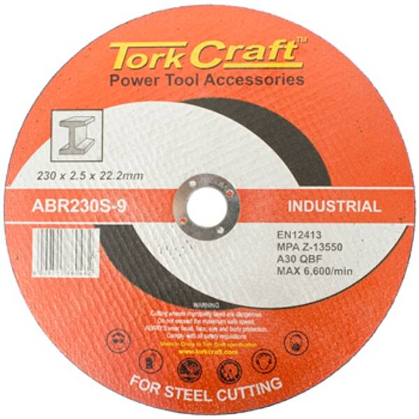 Tork Craft - Cutting Disc - 230mm x 2.5mm x 22.2mm - 2 Pack