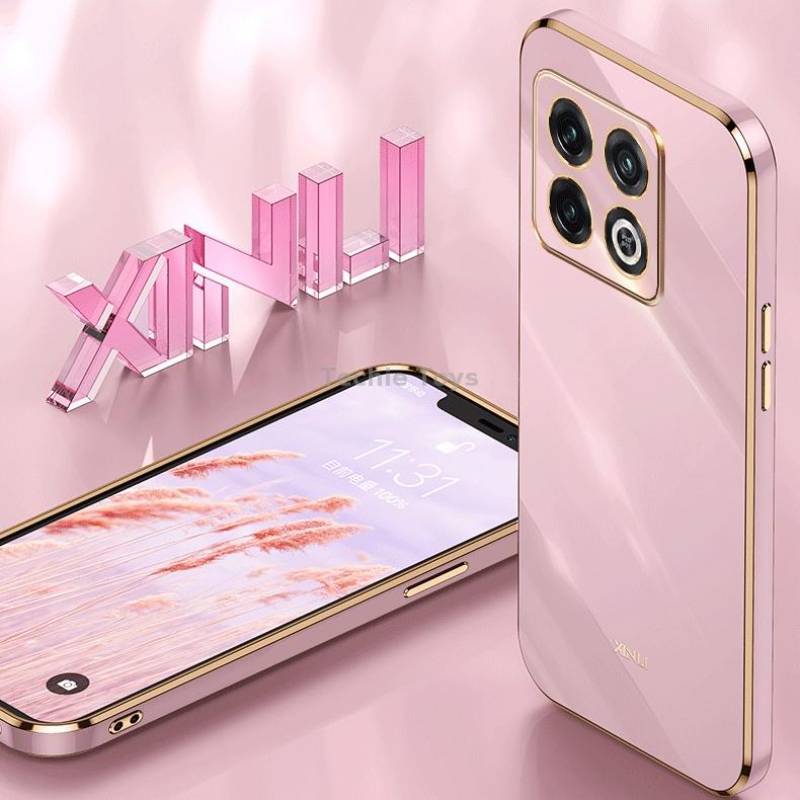 For OnePlus 10 Pro XINLI Straight Edge 6D Electroplate TPU Phone Case(Black)