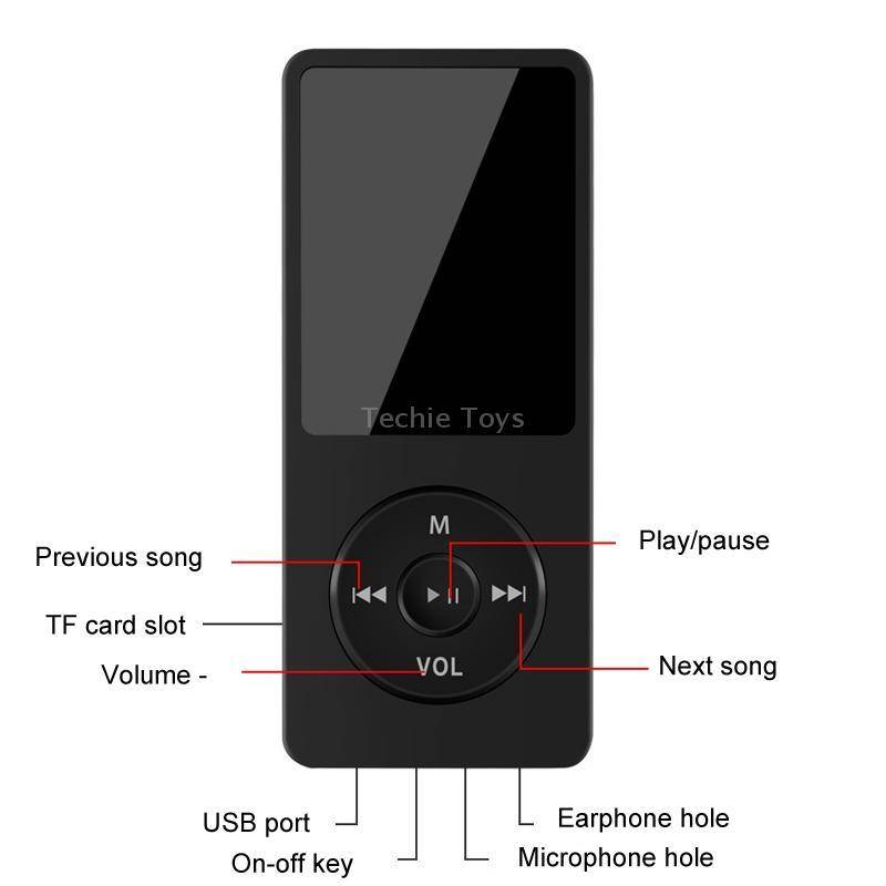 Bluetooth MP3/MP4 Student Walkman Music Player E-Book Playback Without Memory Card