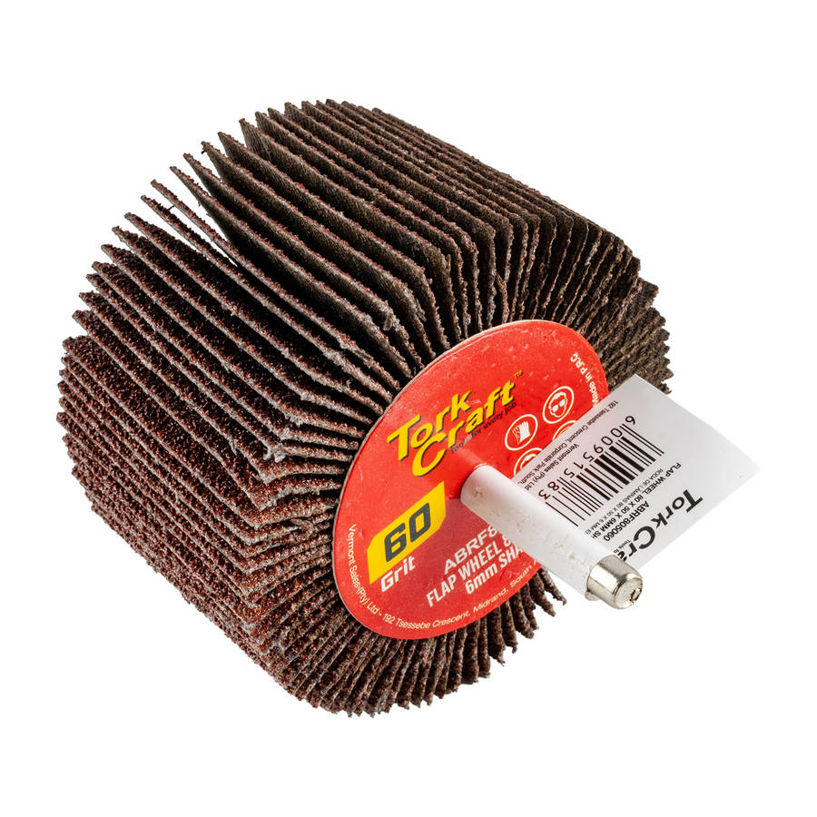 Tork Craft Flap Wheel 80 X 50 X 6Mm Shaft 60 Grit Per Each