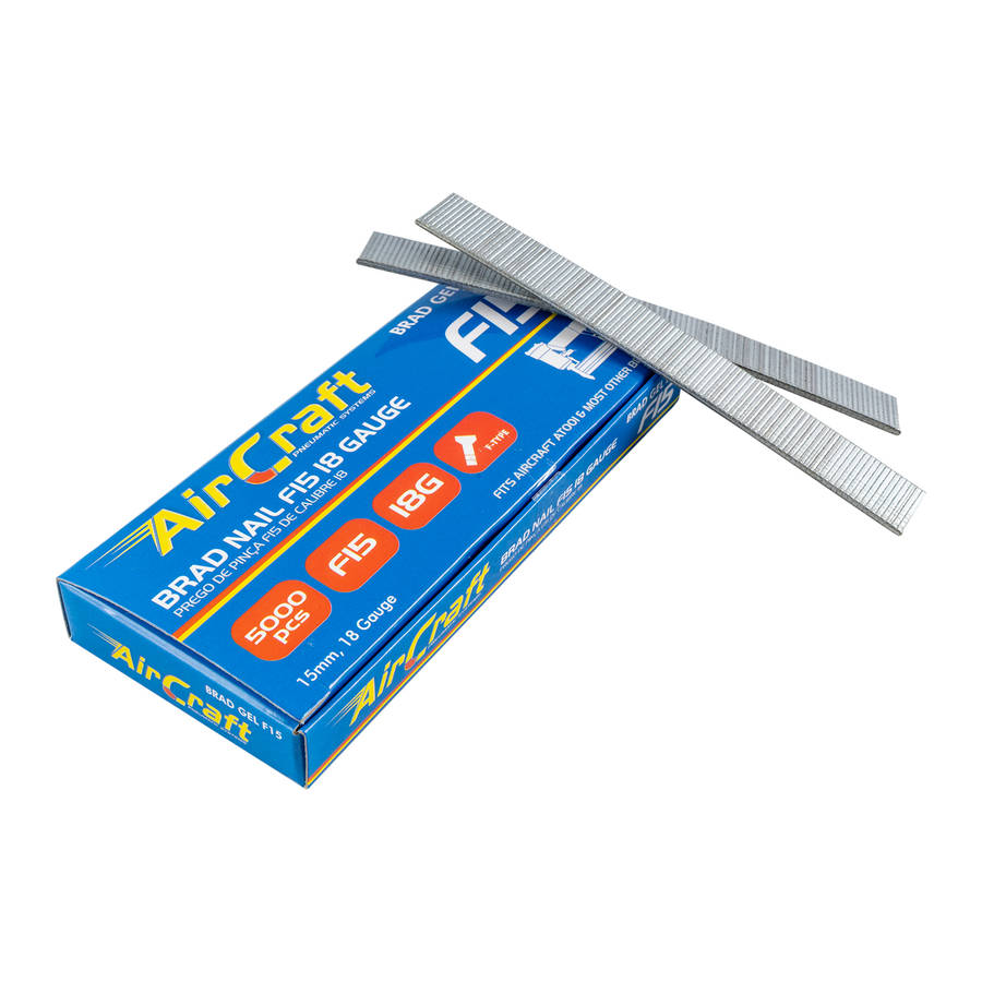 Aircraft Brad Nail 18G 15Mm (5000) For At0001