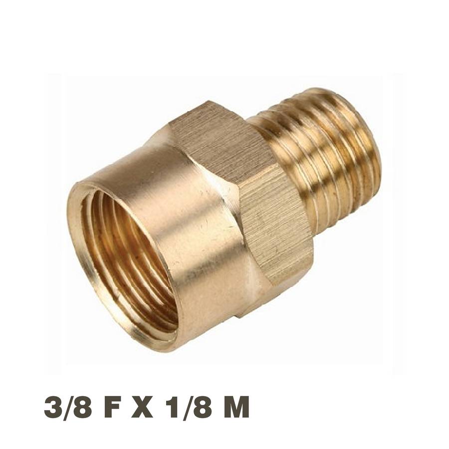Aircraft Reducer Brass 1/8X3/8 M/F