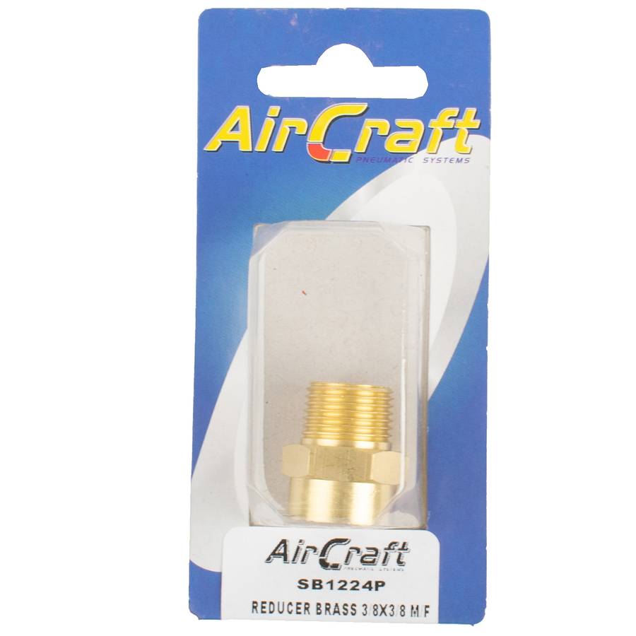 Aircraft Reducer Brass 3/8X3/8 M/F 1Pc Pack
