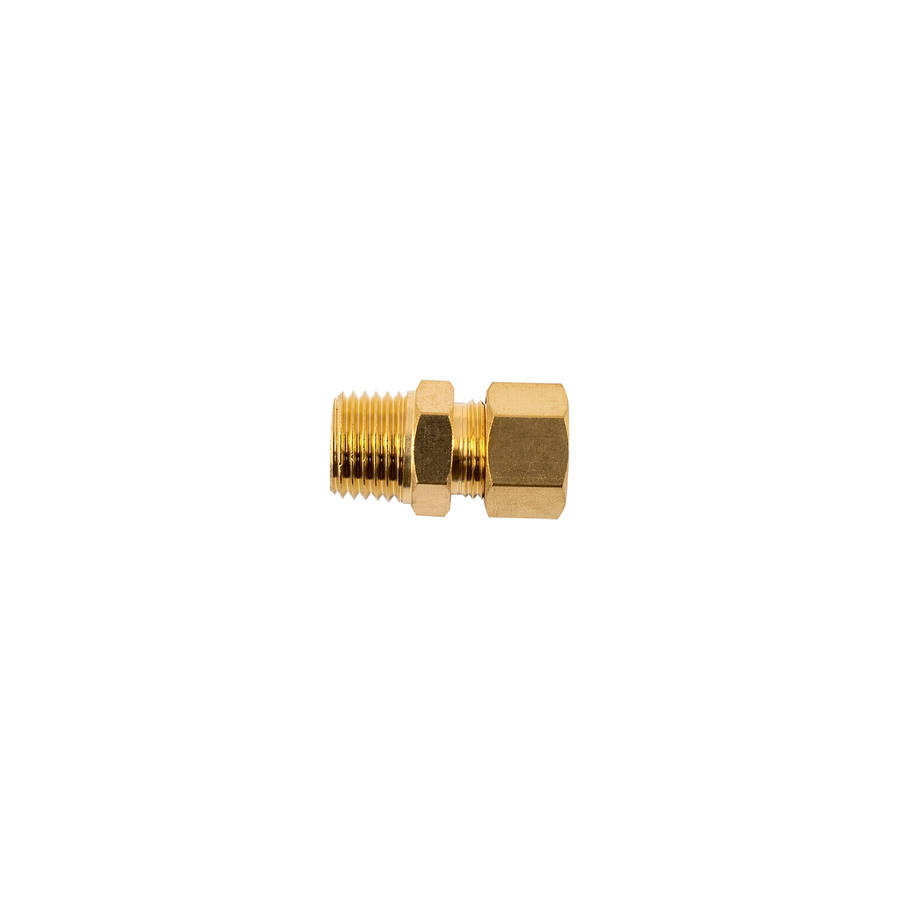 Aircraft Brass Conical Str. 5/16' Tube X 1/4' M