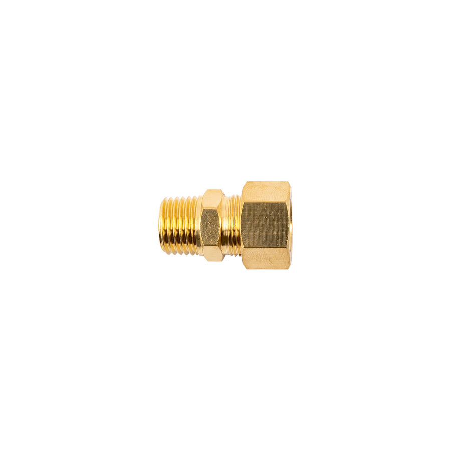Aircraft Brass Conical Str. 3/8' Tube X 1/4' M