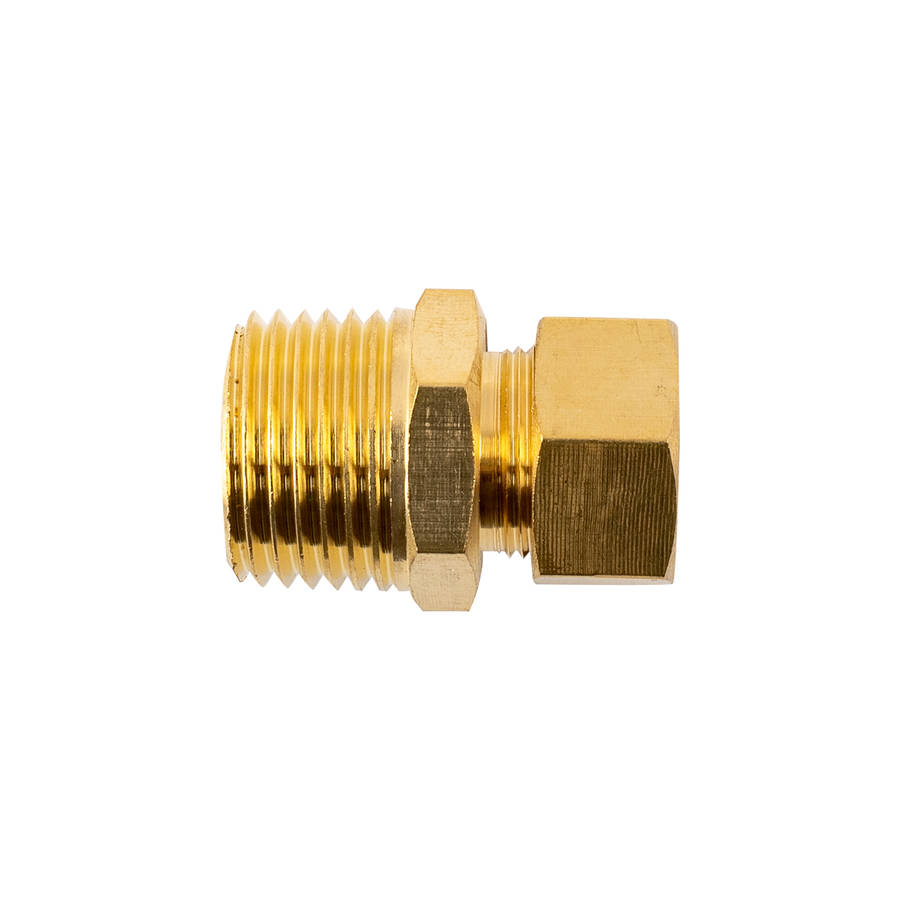 Aircraft Brass Conical Str. 1/2' Tube X 1/2' M