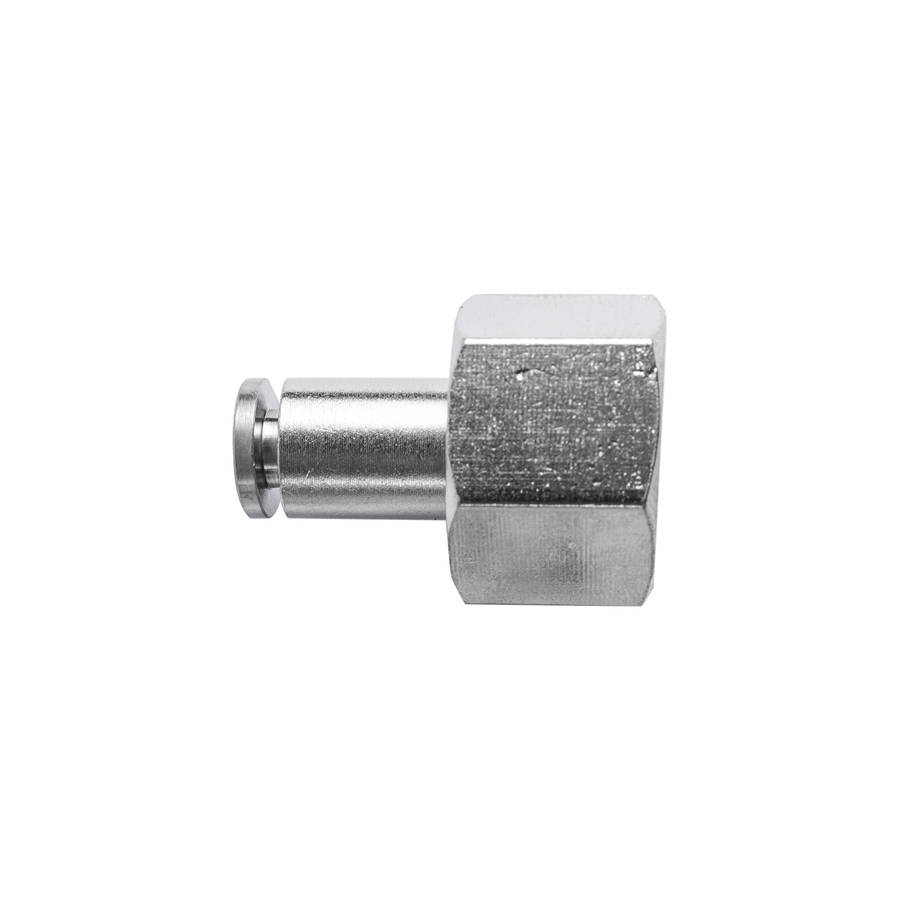 Aircraft Metal Pu Fitting Straight 4Mm 1/4' F