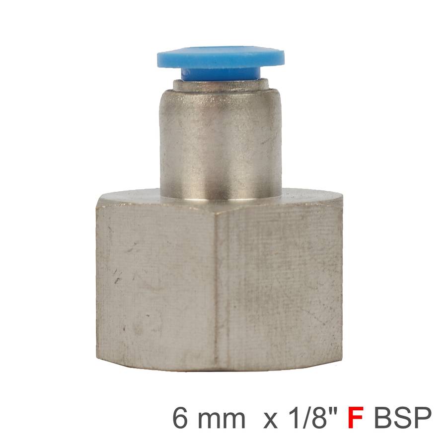 Aircraft Pu Hose Fitting Straight Stud 6Mm-1/8 F