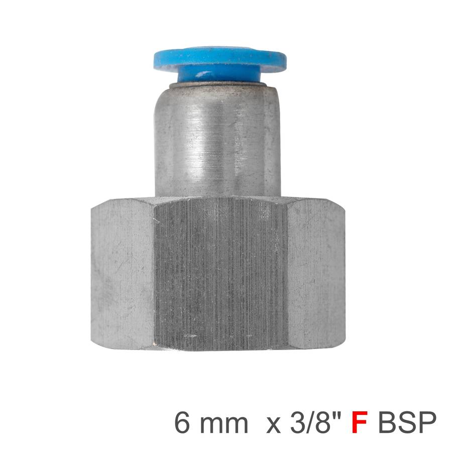 Aircraft Pu Hose Fitting Straight Stud 6Mm-3/8 F