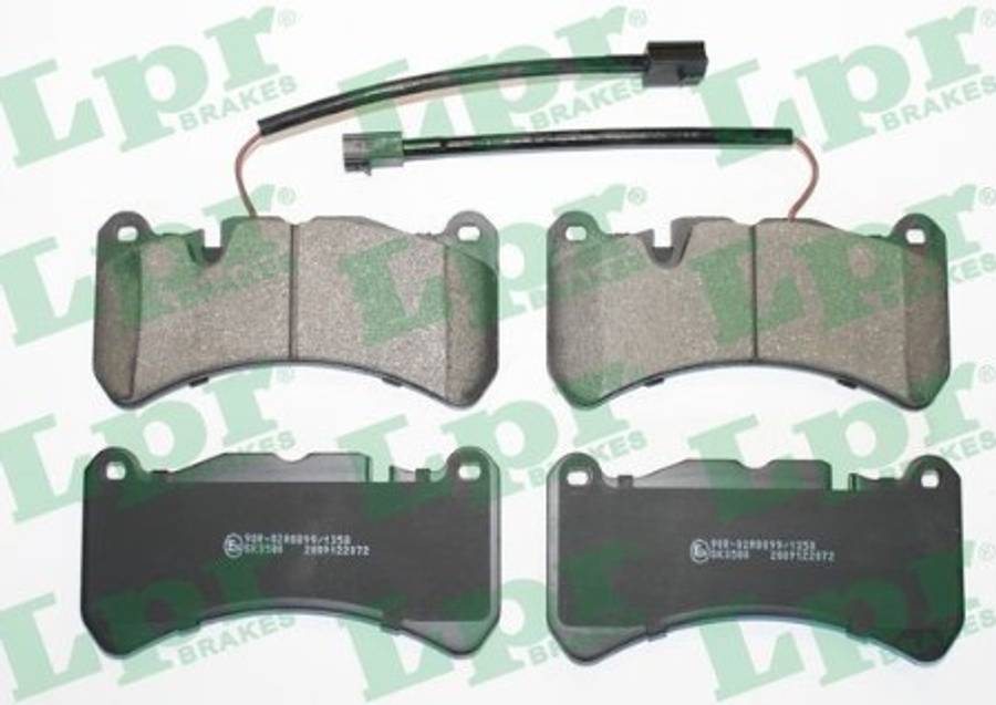 Alfa brake pad set F - with sensor (165x83x16.5)