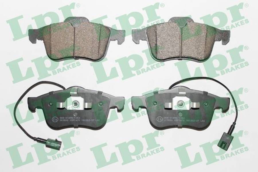 Alfa brake pad set F - with sensor 155.2/156.5x69/71.6 (-2008)