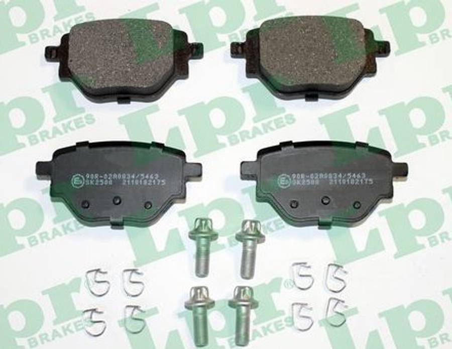 Peugeot brake pad set - rear 92.4x46.2x17.2