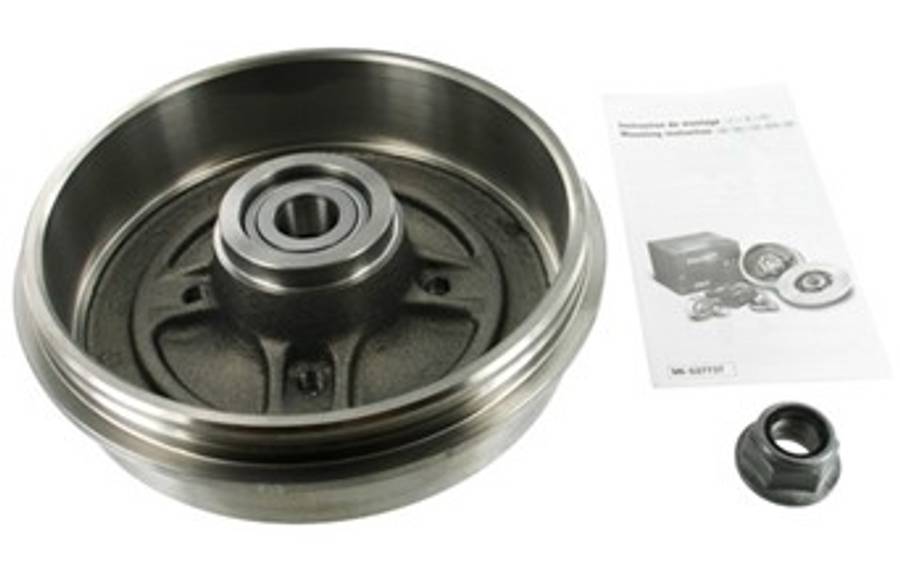 Renault brake drum - rear WITH BEARING