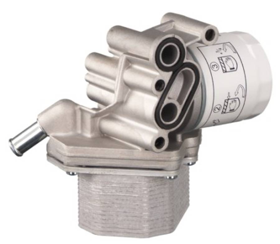 Peugeot oil cooler with filter housing SPIN-ON