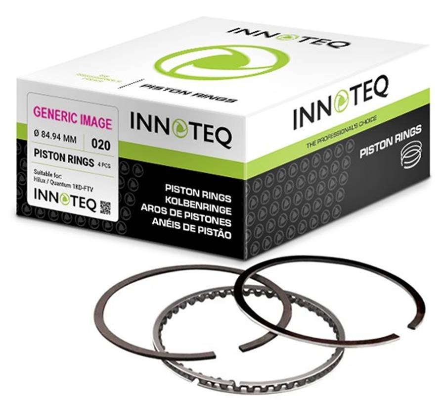 Renault piston ring set 4 cyl (1.5x1.5x2.5) - Size 000