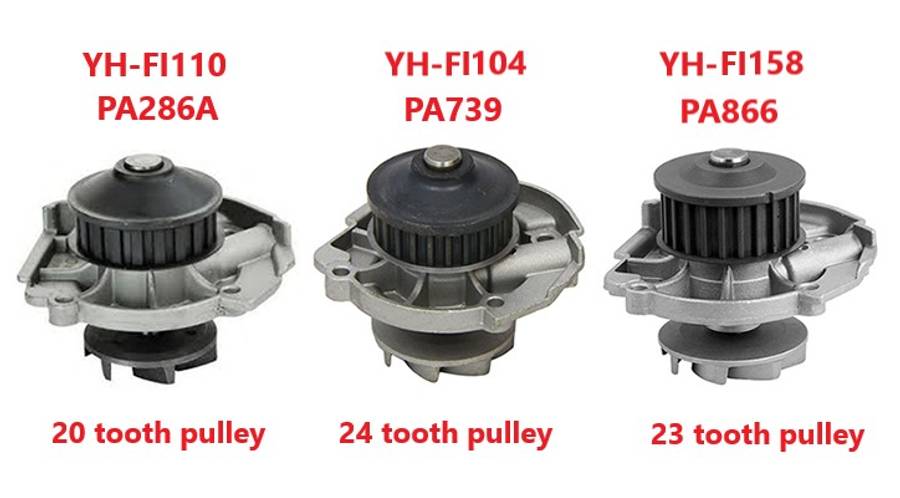 Fiat water pump (24 ROUND TOOTH PULLEY 15mm belt)