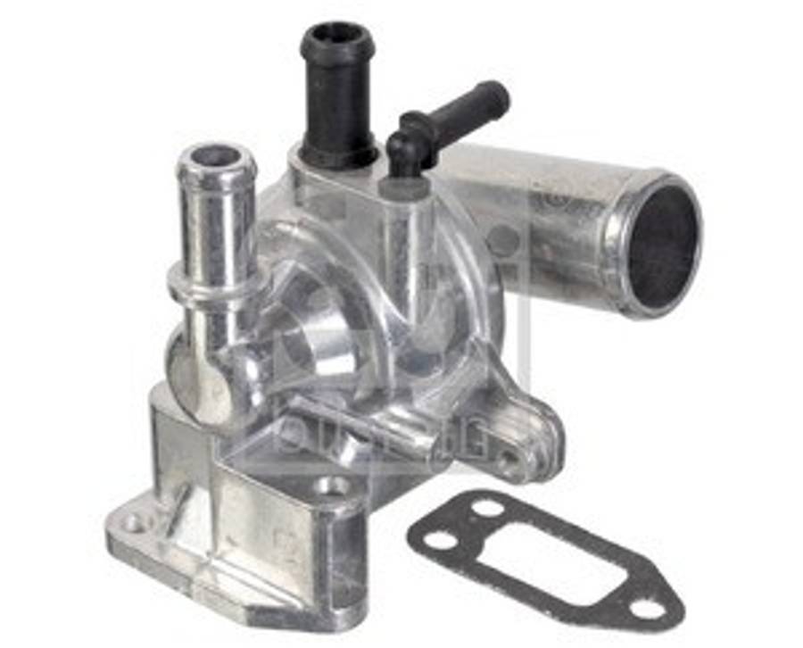Jeep thermostat with housing 2 BLACK PIPES