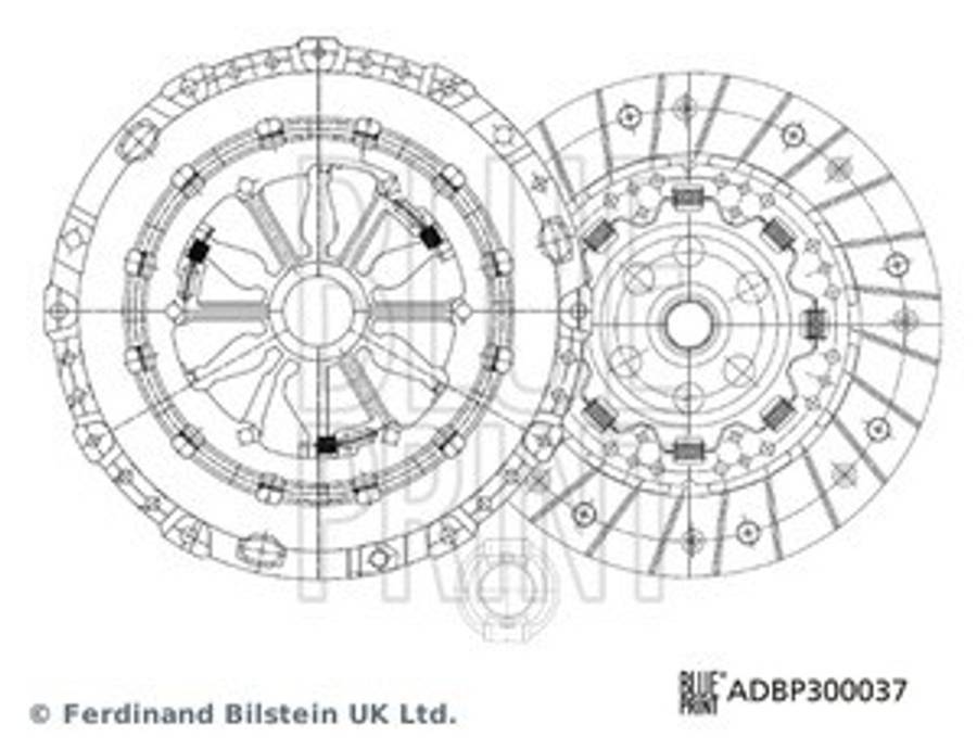 Audi clutch kit for DMF 3pc 228x22x28 6 speed manual