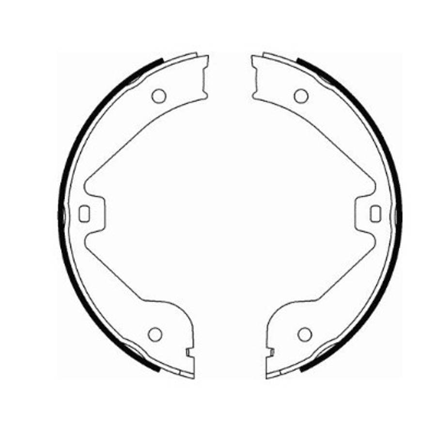 Land Rover brake shoes-hand/parking brake 210x31