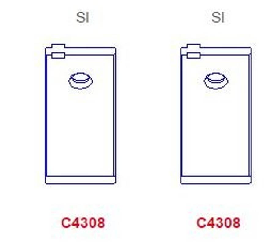 Citroen con-rod bearing set 4 cyl (Size: 010/0.25)