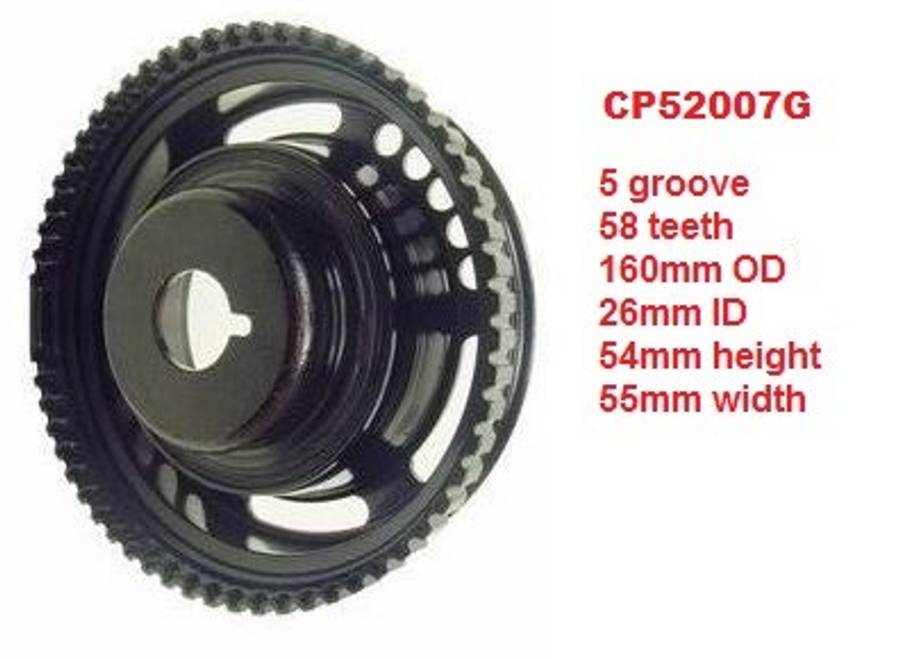 Opel crankshaft pulley-micro-V belt 160x55 5PK