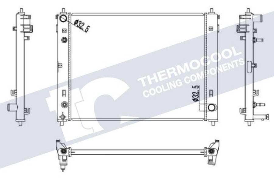 GWM/Haval radiator-cooling-aluminium 620x478x22