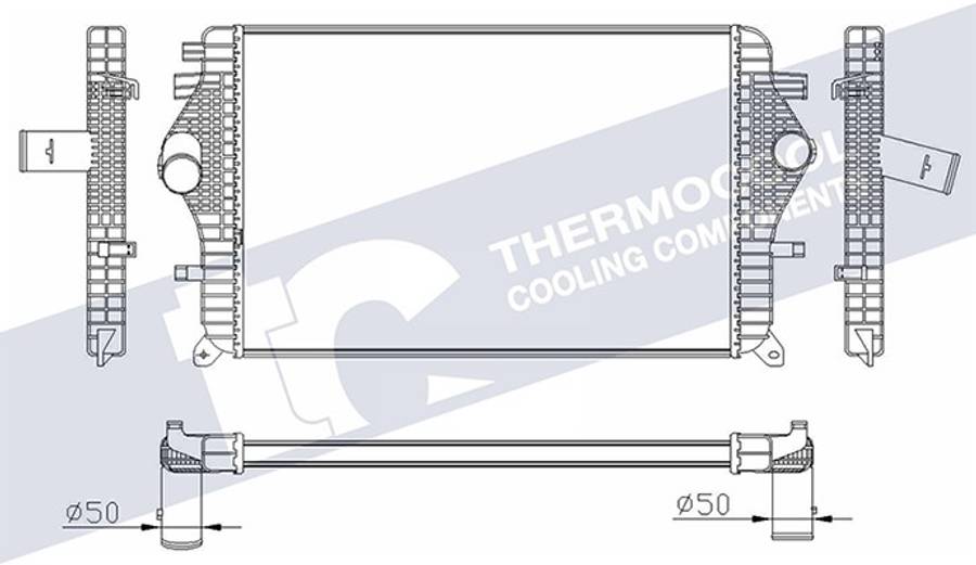 GWM/Haval intercooler - aluminium 615x401x32