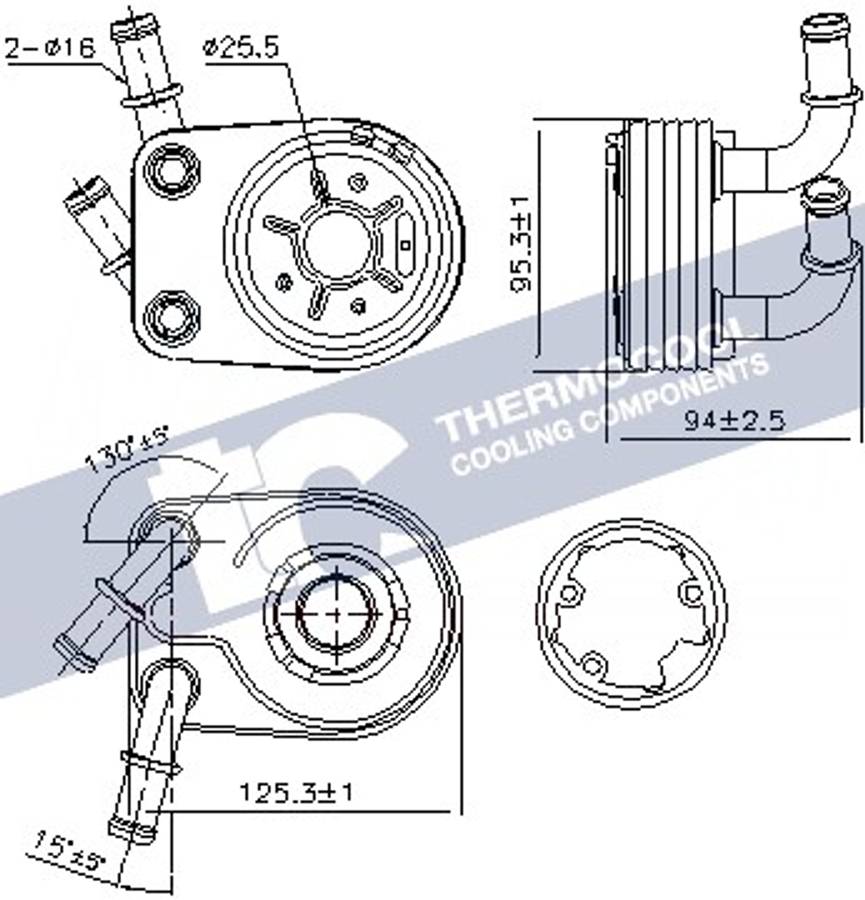 Fiat oil cooler - engine