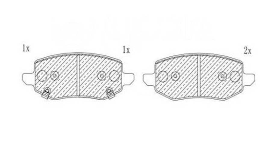 GWM/Haval brake pad set - rear (132x48x15)