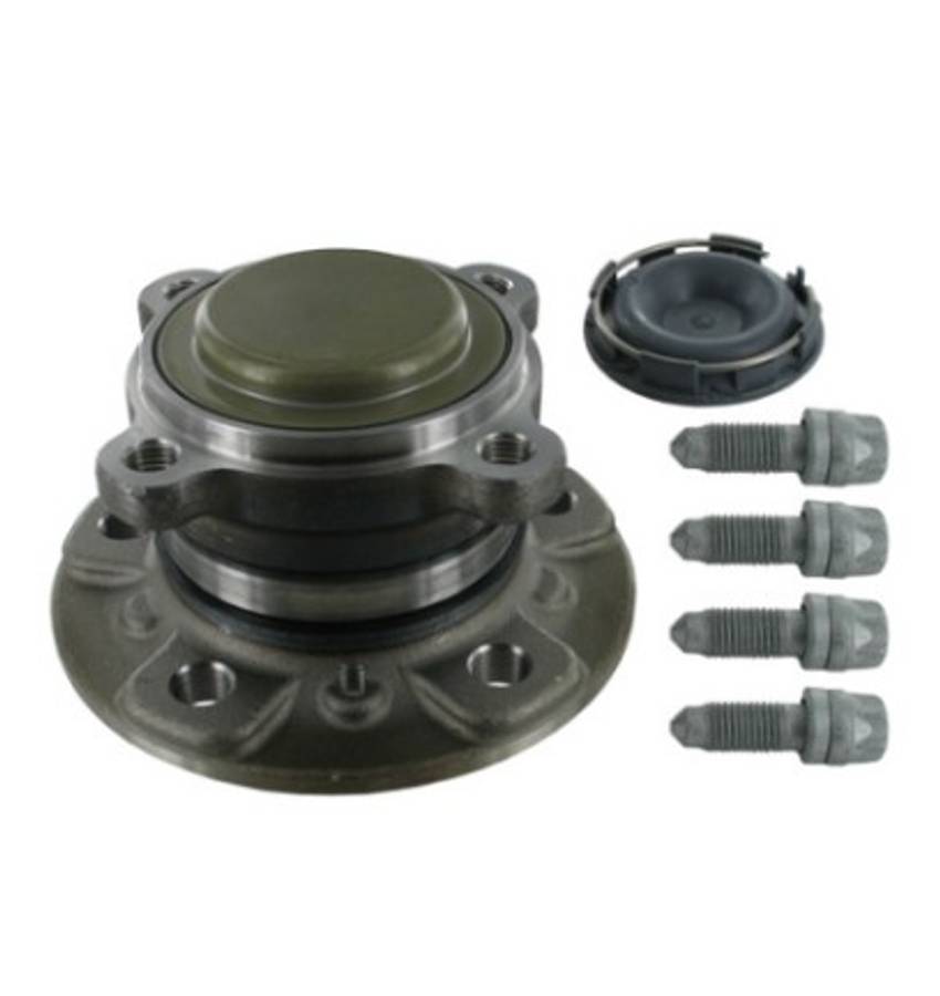 Mini wheel hub+bearing+ABS - rear, 143mm FLANGE