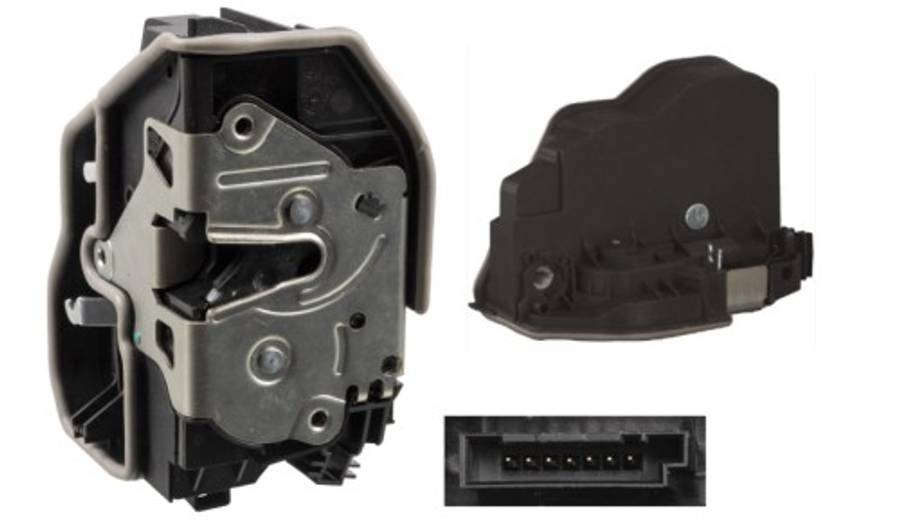 Mini door lock - front right 7 PIN