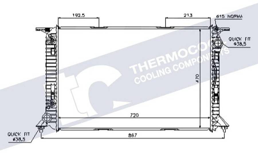 Audi radiator-cooling-aluminium 720x470x32
