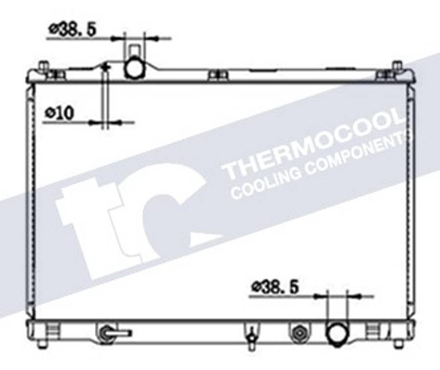 Lexus radiator-cooling-aluminium 708x400x26 automatic transmission