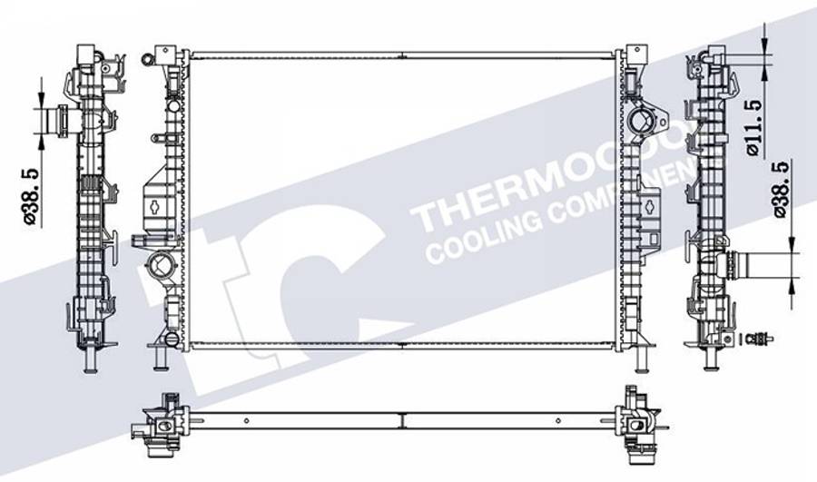 Volvo radiator-cooling-aluminium 670x443x16 manual