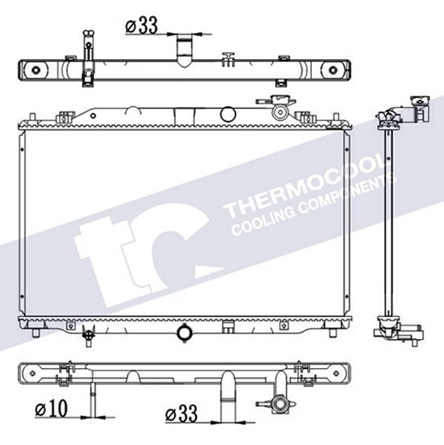 Mazda radiator-cooling-aluminium 725x425x26 manual