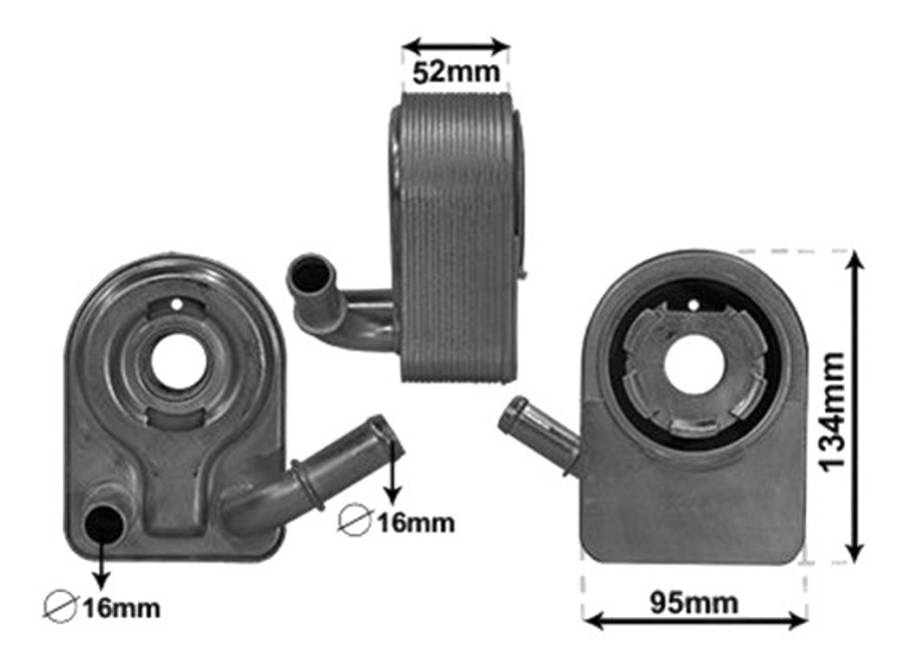 Volvo oil cooler - engine