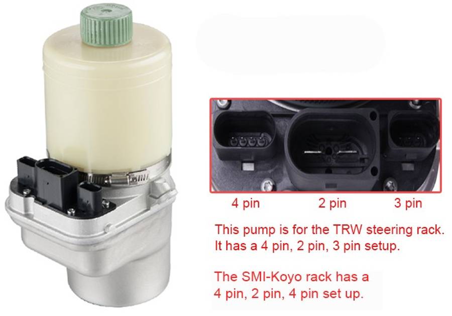Audi power steering pump - electric WITH SENSOR + BOTTLE