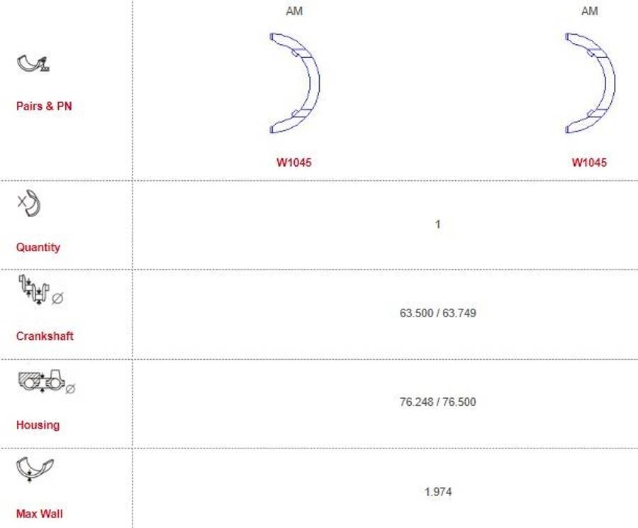 Audi thrust washer set 000