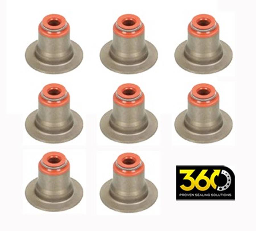 Volvo valve stem seals-inl/exh 8pc