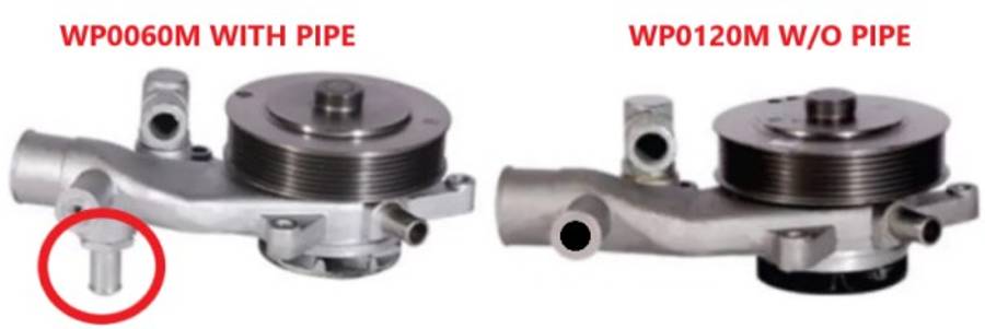 Mahindra water pump WITHOUT BOTTOM PIPE